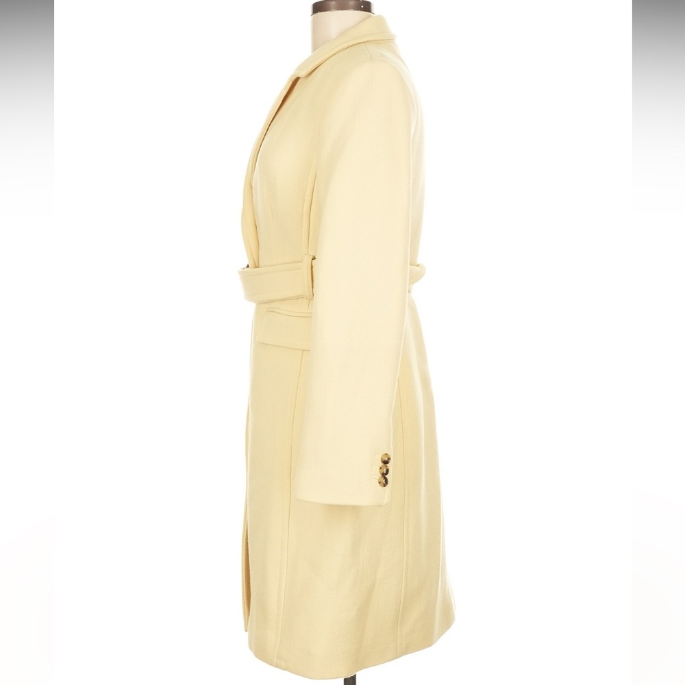 J.CREW Lady Day Afternoon Yellow Italian Cloth Wool Coat size 6 - Picture 2 of 6